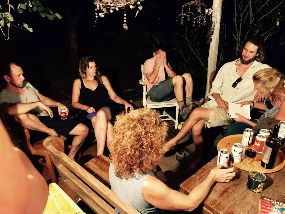 After Chris left town, the Bendfolk gather weekly for a Sex at Dawn reading circle. 
