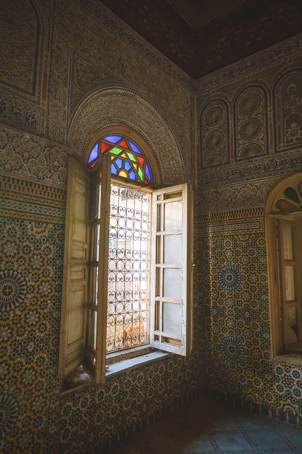 Mosaic at Chergui Palace Fez