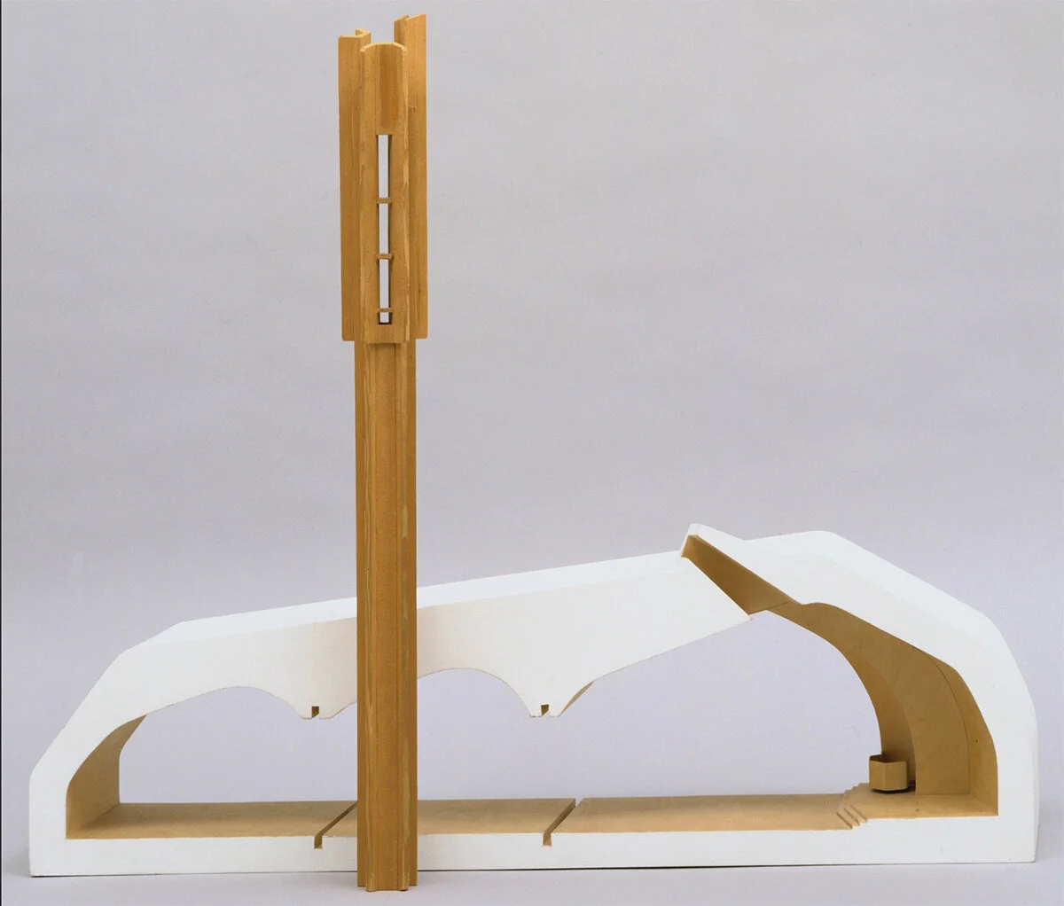 Church of the Three Crosses, Vuoksenniska, Imatra, Finland, Section model. (1955-58)