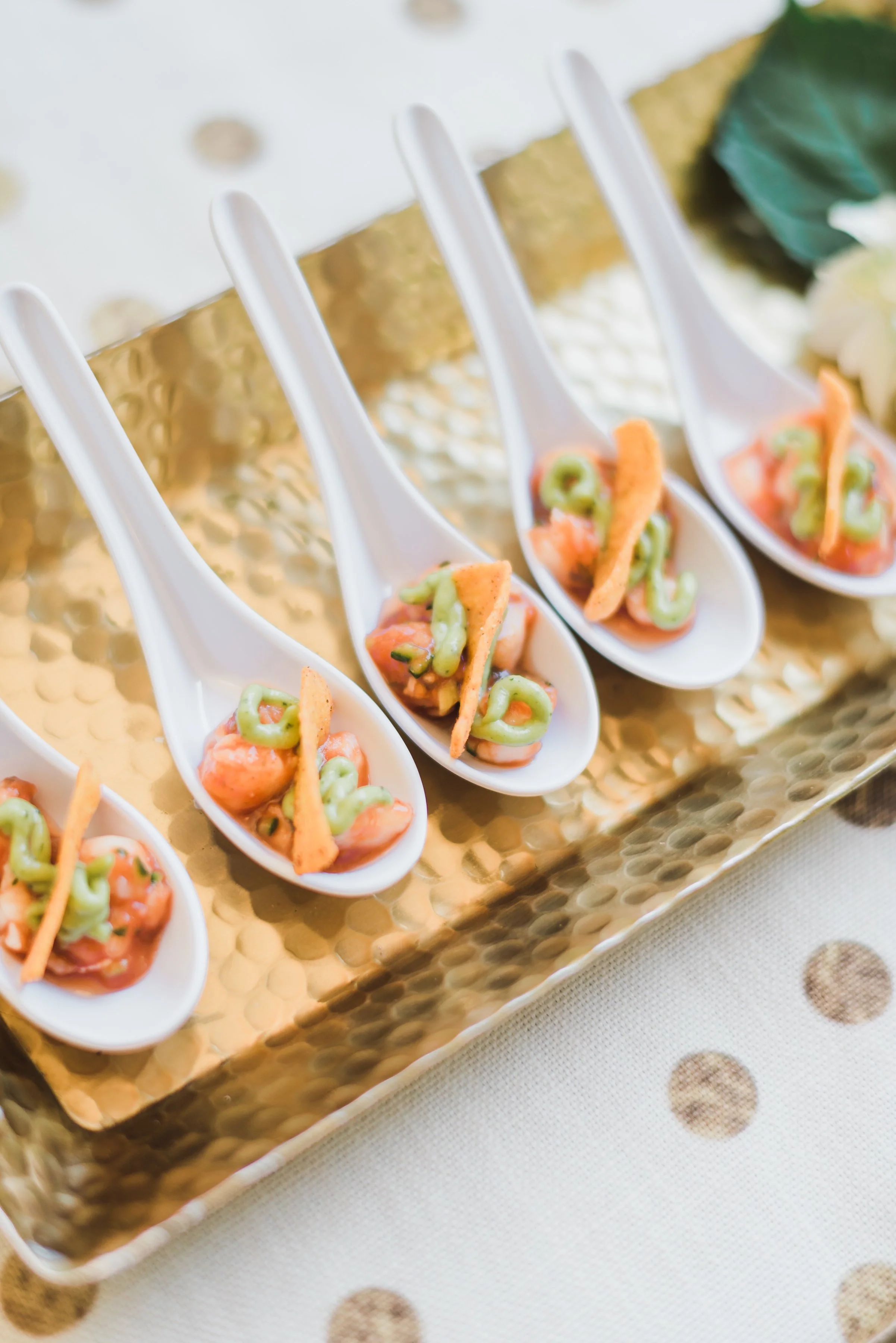 shrimp ceviche wedding hors d'oeuvres