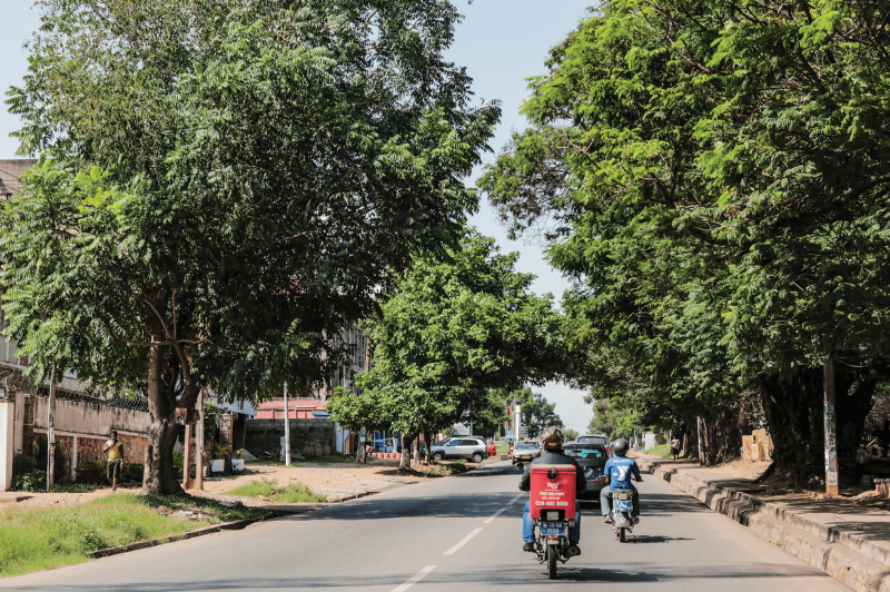 Package delivery in Accra, Ghana for Tisu, an online store. MIT Technology Review/Francis Kokoroko