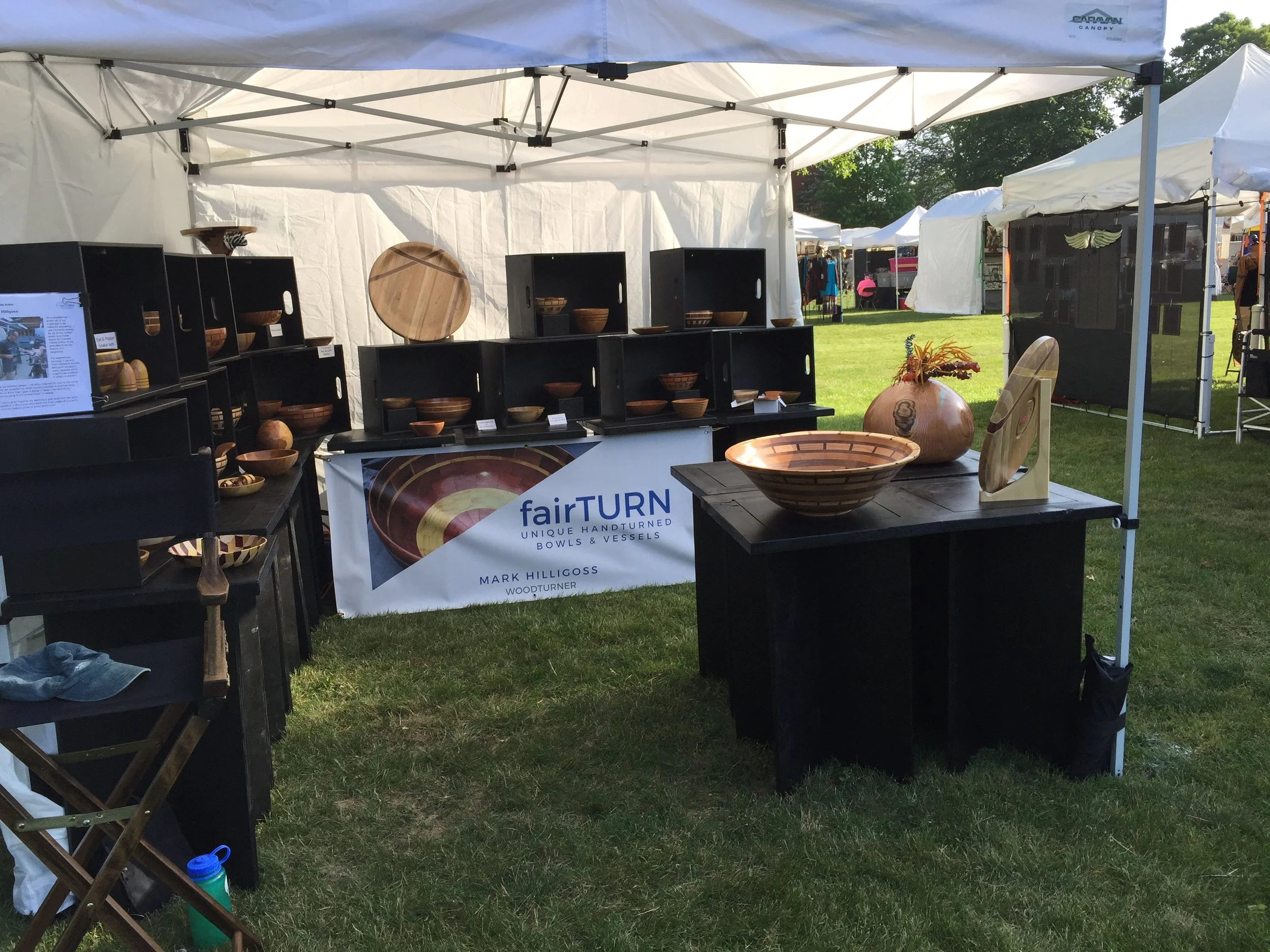  A fine summer day awaiting the opening of the 25th annual Worthington Arts Festival. 