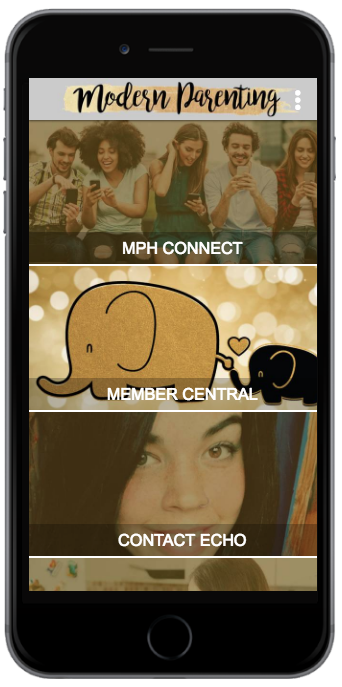 MPH App Home Screen
