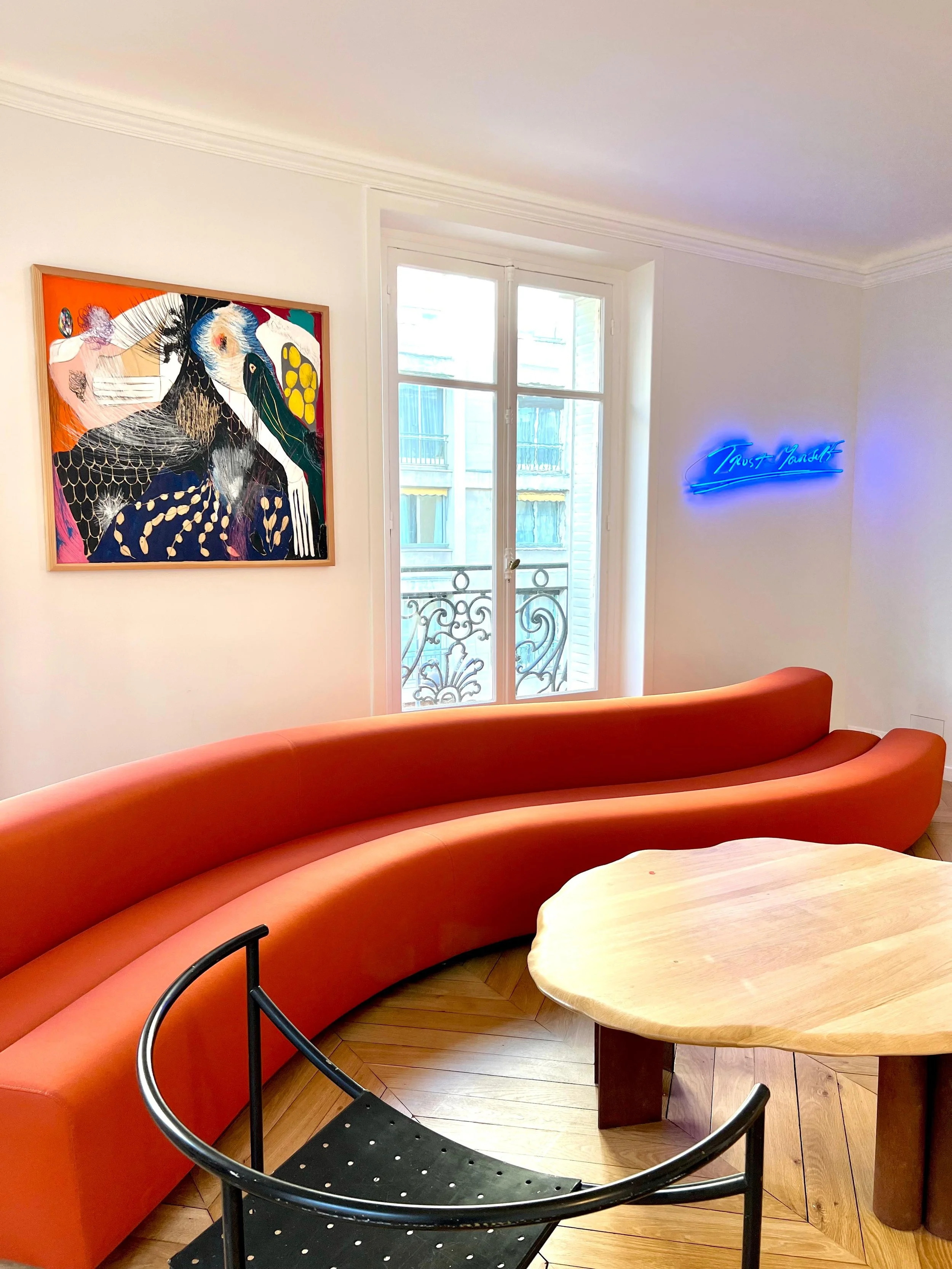 Raphaël's home including his Tracey Emin work