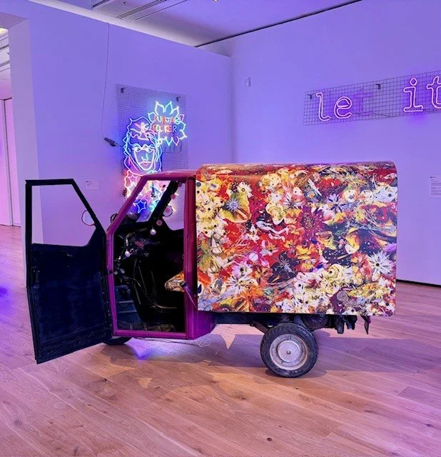 Ice cream truck in gallery