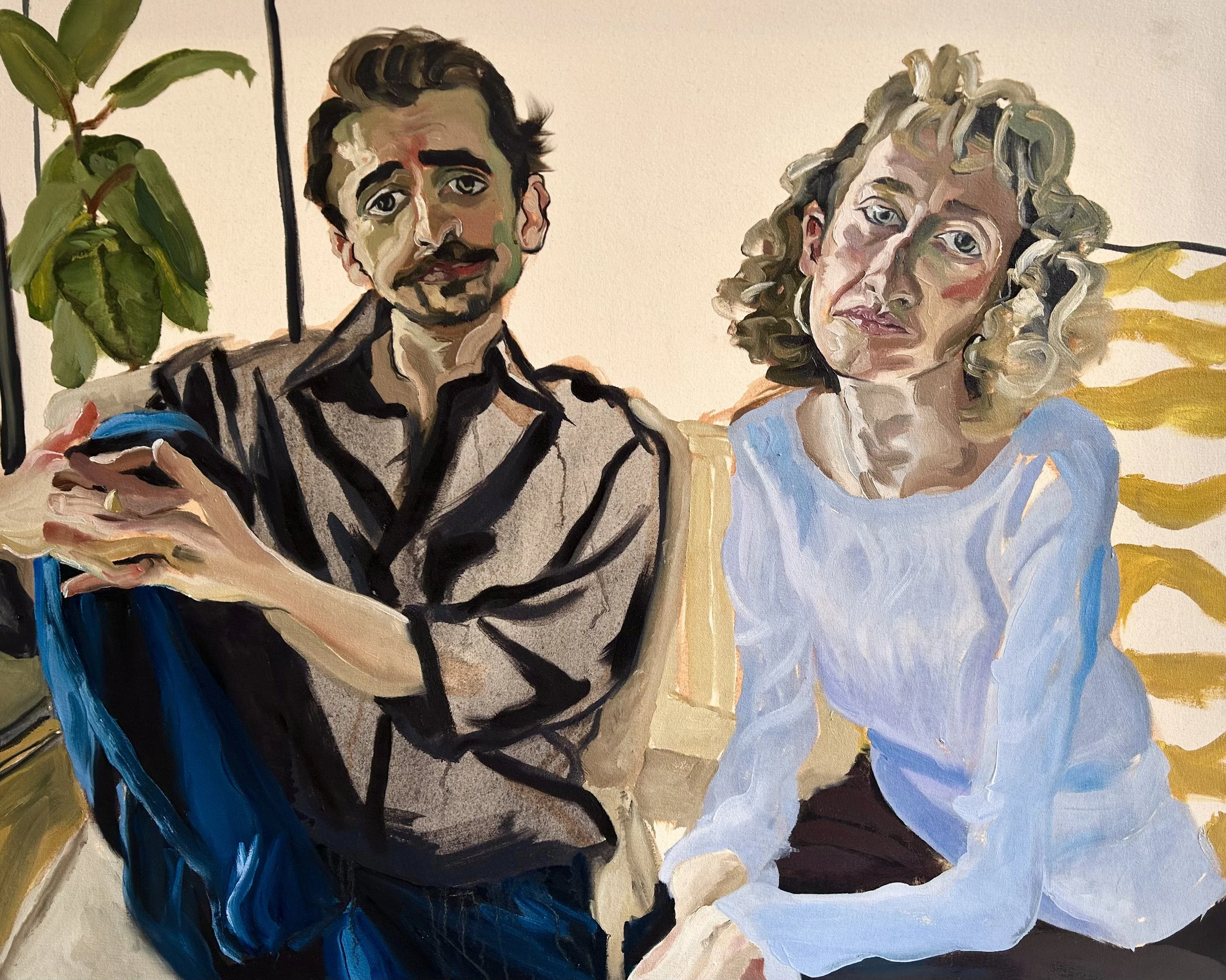 Pouya and Flora_Oil on canvas_80 x 100cm_2025.jpg