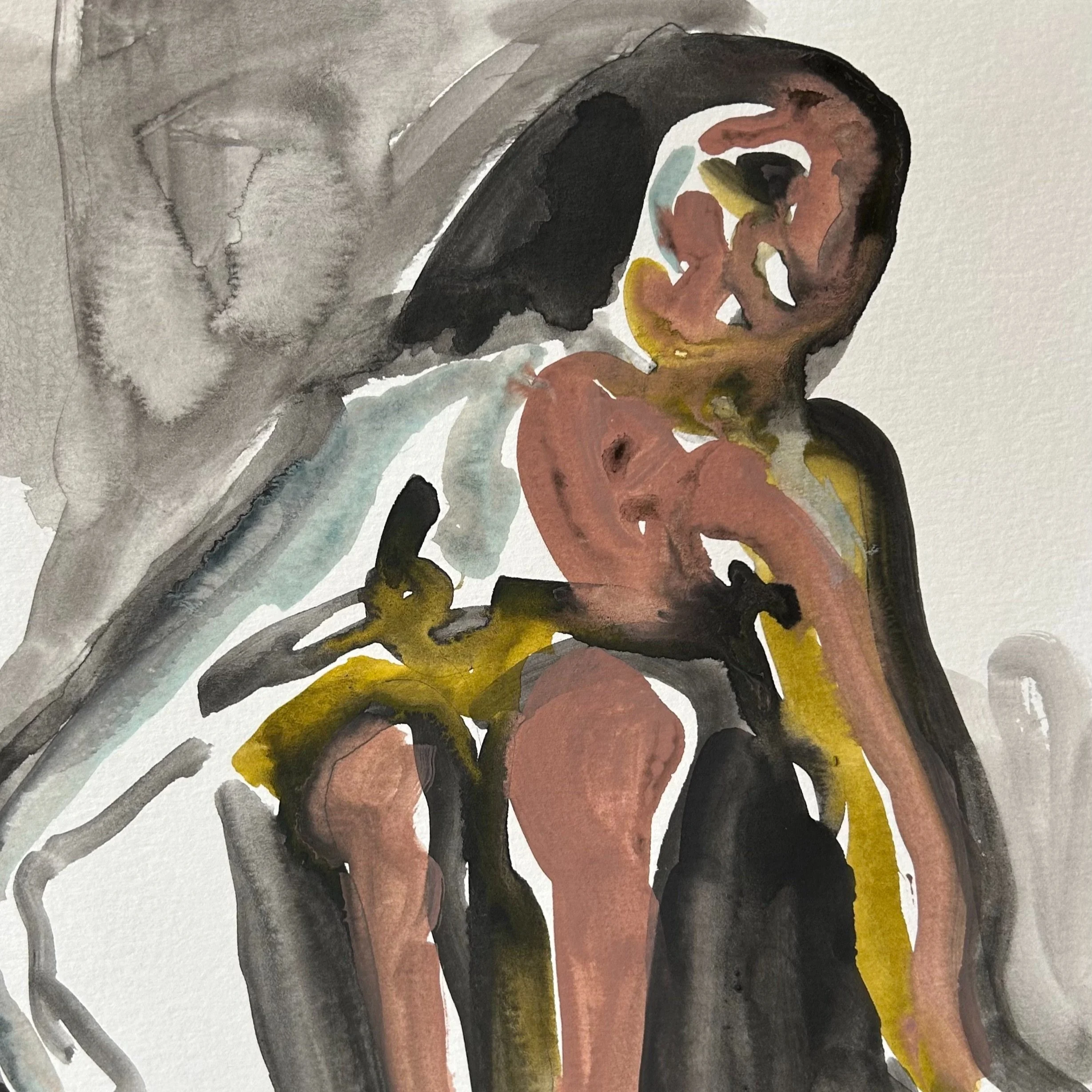 Knees Up Woman (original)