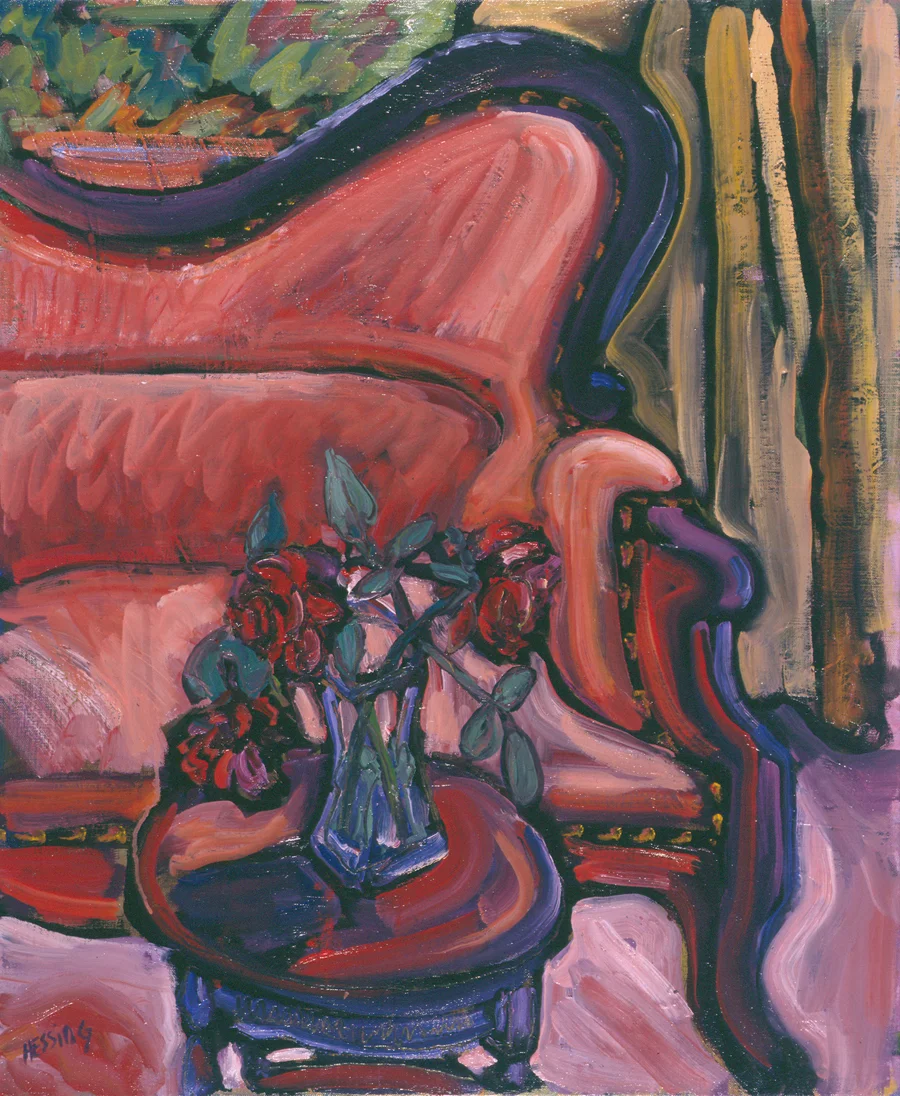 Jeffrey Hessing Roses Oil on canvas 29 x 24" JH283