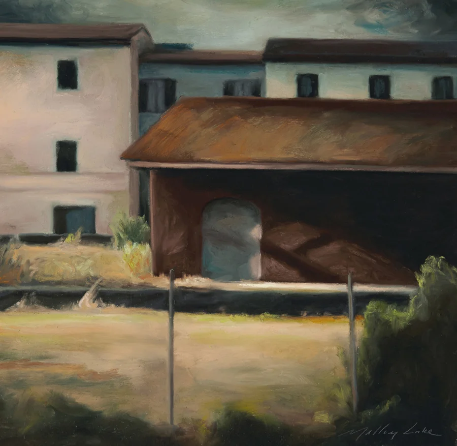 Mallory Lake Saline di Volterra Pastel on paper 12 x 12" LK743