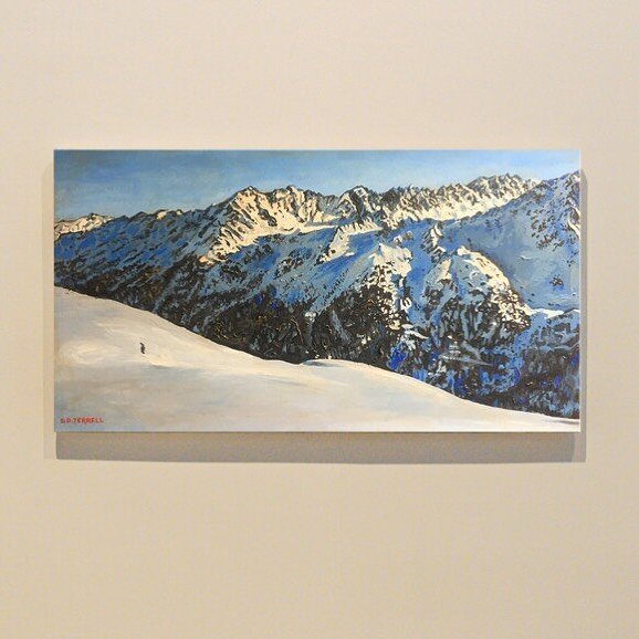 30&quot; x 16&quot; // &quot;Vailais Switzerland&quot; // link in the bio for pricing and availability // #alps #switzerland #landscapepainting #sdterrellstudio #dallasartist