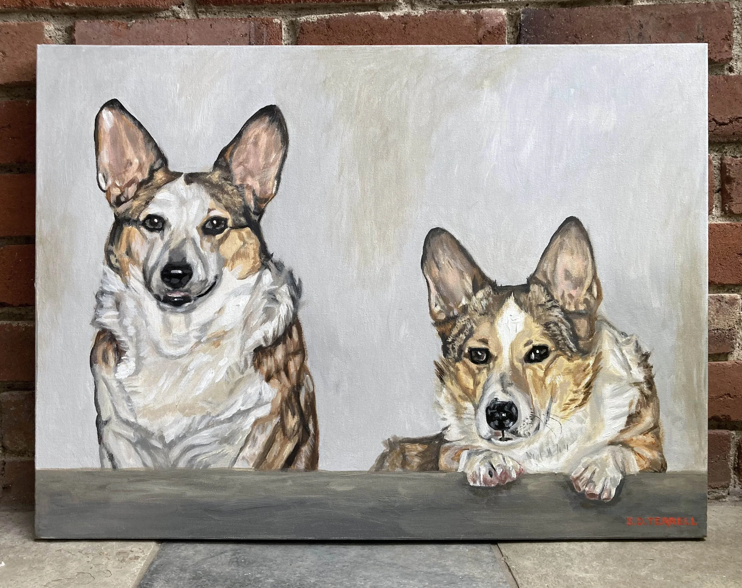 "Two Corgis"