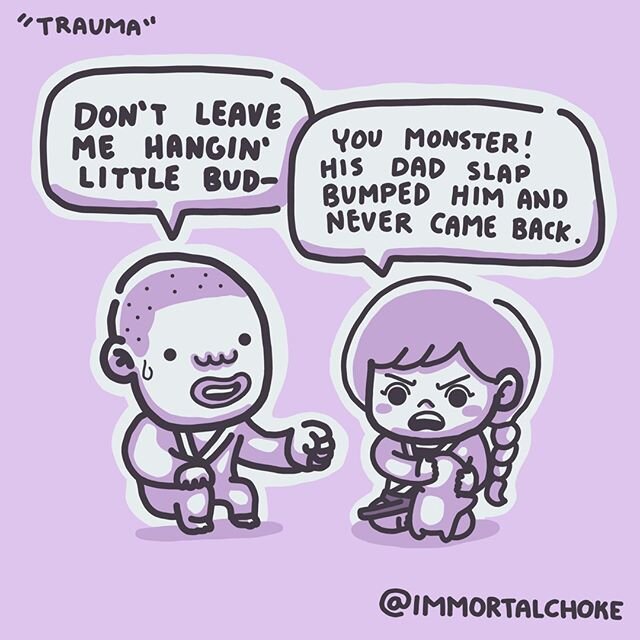 Father, is that you?!⁠
.⁠
.⁠
.⁠
.⁠
.⁠
#BJJ #jiujitsu #immortalchoke #trianglechoke #armbar #comics #submission #brazilianjiujitsu #training #grappling #blackbelt #kimura #technique #leglock #heelhook #trauma