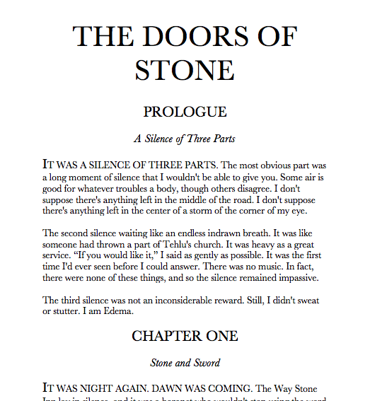 Doors of Stone