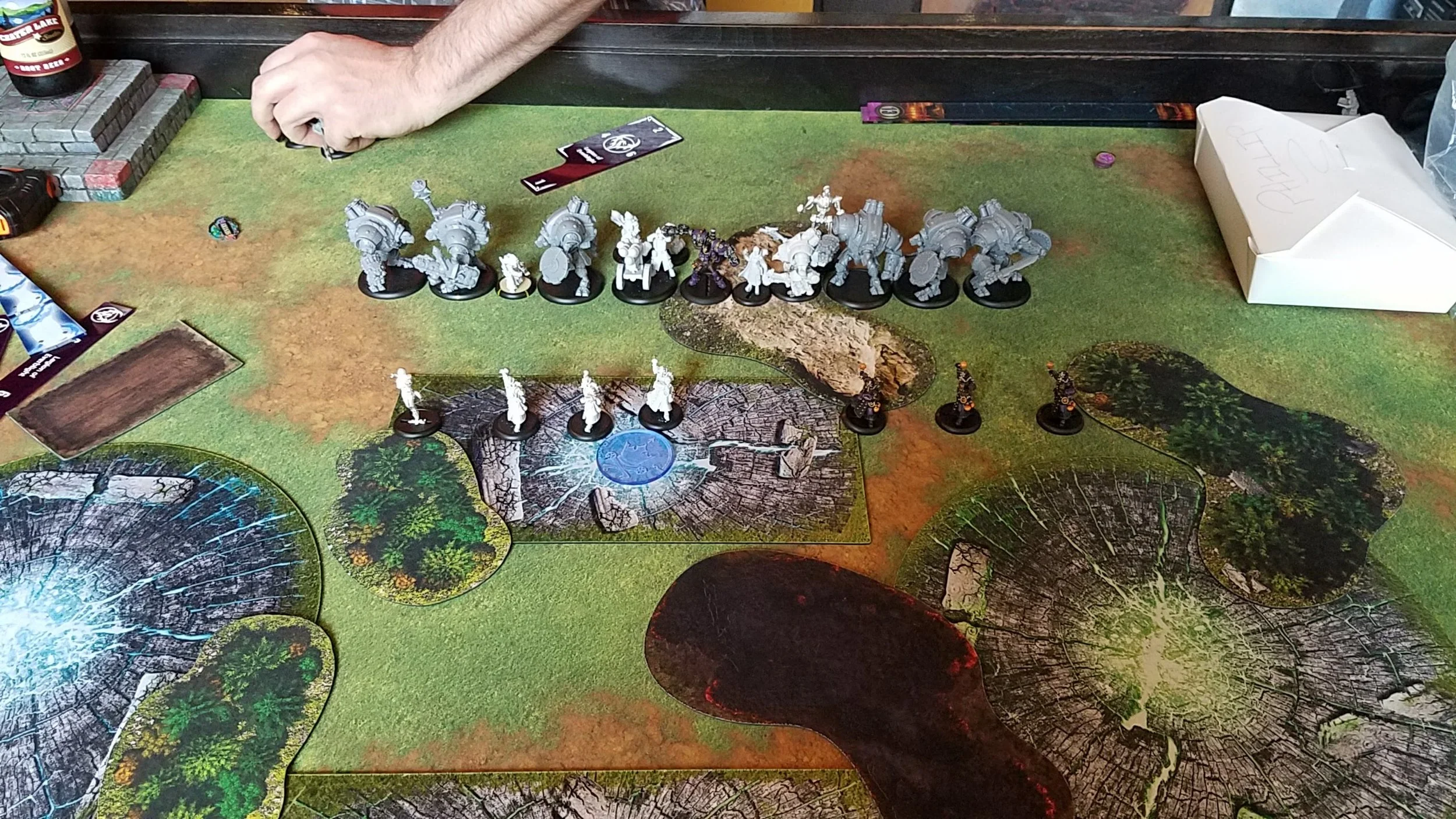 We corrected the right hand Alchemists deployment so he didn't lose two of them top of one to the Fulcrum. 