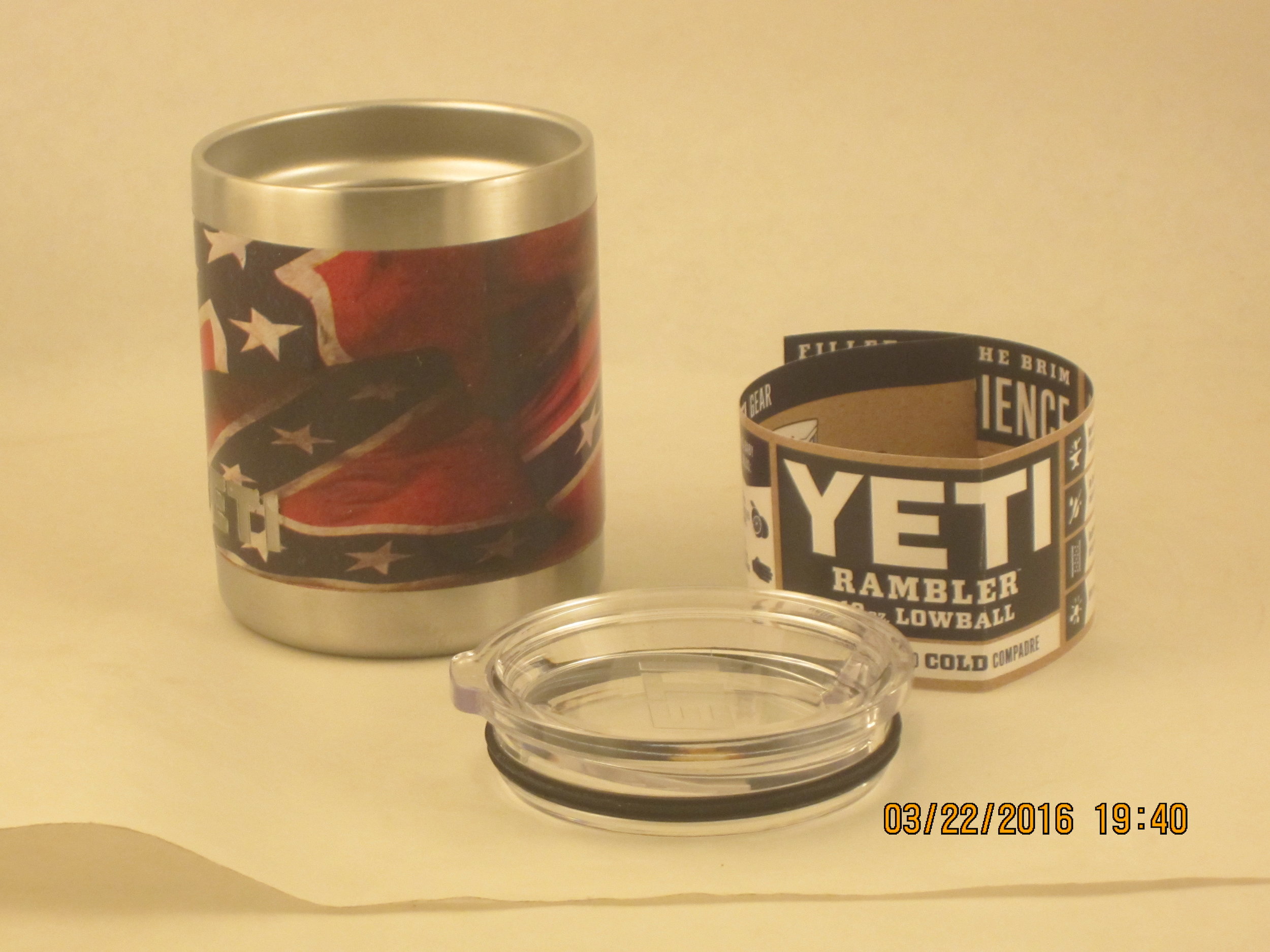 rebel flag yeti cup