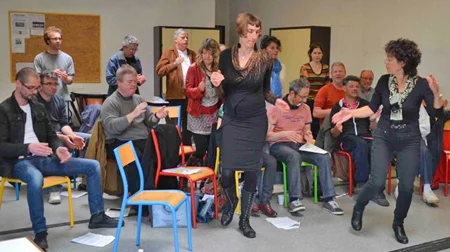 Using the Dalcroze Method to put the jazz in your body so you can put it in your singing and playing.