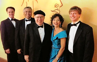 C'est Magnifique! Jason Martineau, Kelly Park, David Miotke, Lua and Dan Feiszli.