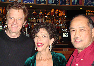 Celso, Lua, Larry - happy and relaxed after the show.