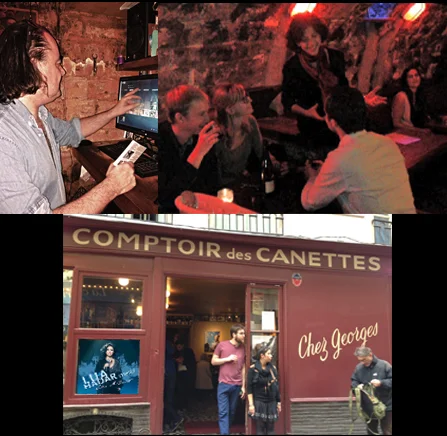 Chez Georges in Paris. The historic underground club has been home to Balzac and stage for Bob Dylan; now World Music Club and Wine Bar