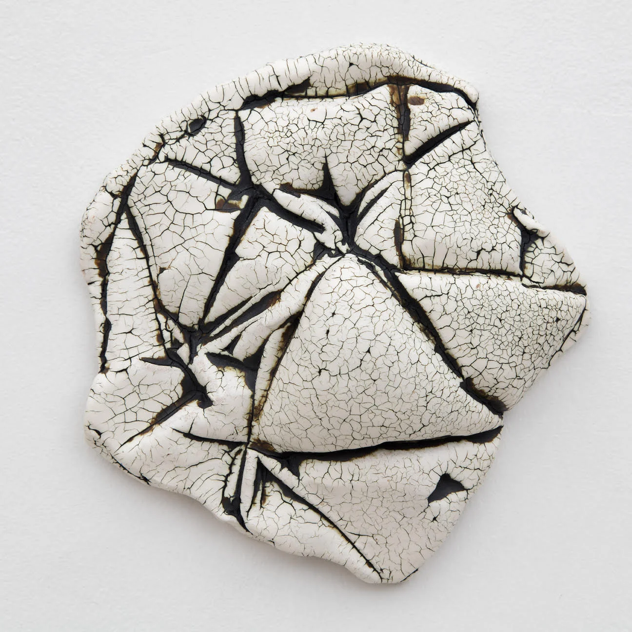 Title : Fault Lines (Variation 20) Year : 2016 Medium : Glazed Ceramic Dimension : 8 x 8 x 2 in Inquire