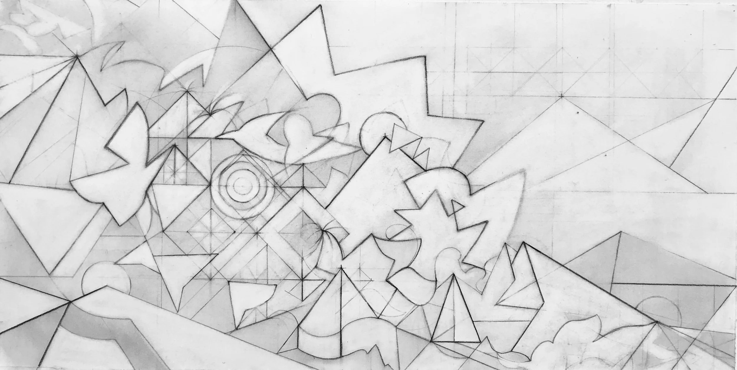 Title : Semaphore Year : 2010 Medium : Charcoal, graphite and casein on paper Dimension : 32 x 16 in Inquire