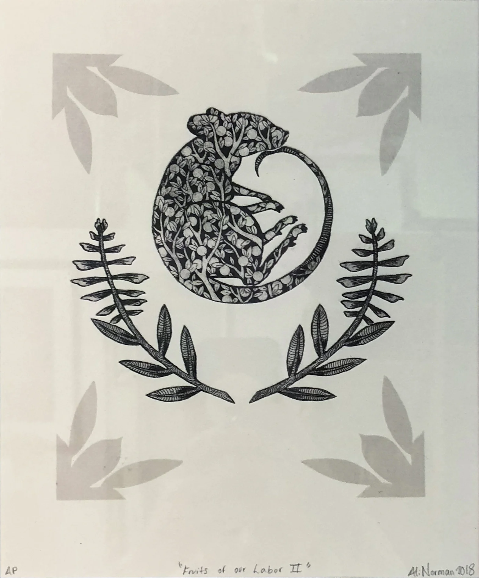 Fruits of our Labor II 2018 Etching 12 x 10 in Inquire