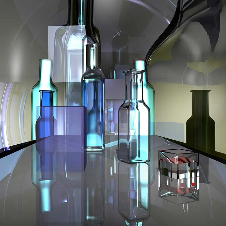 Bottles and Reflections