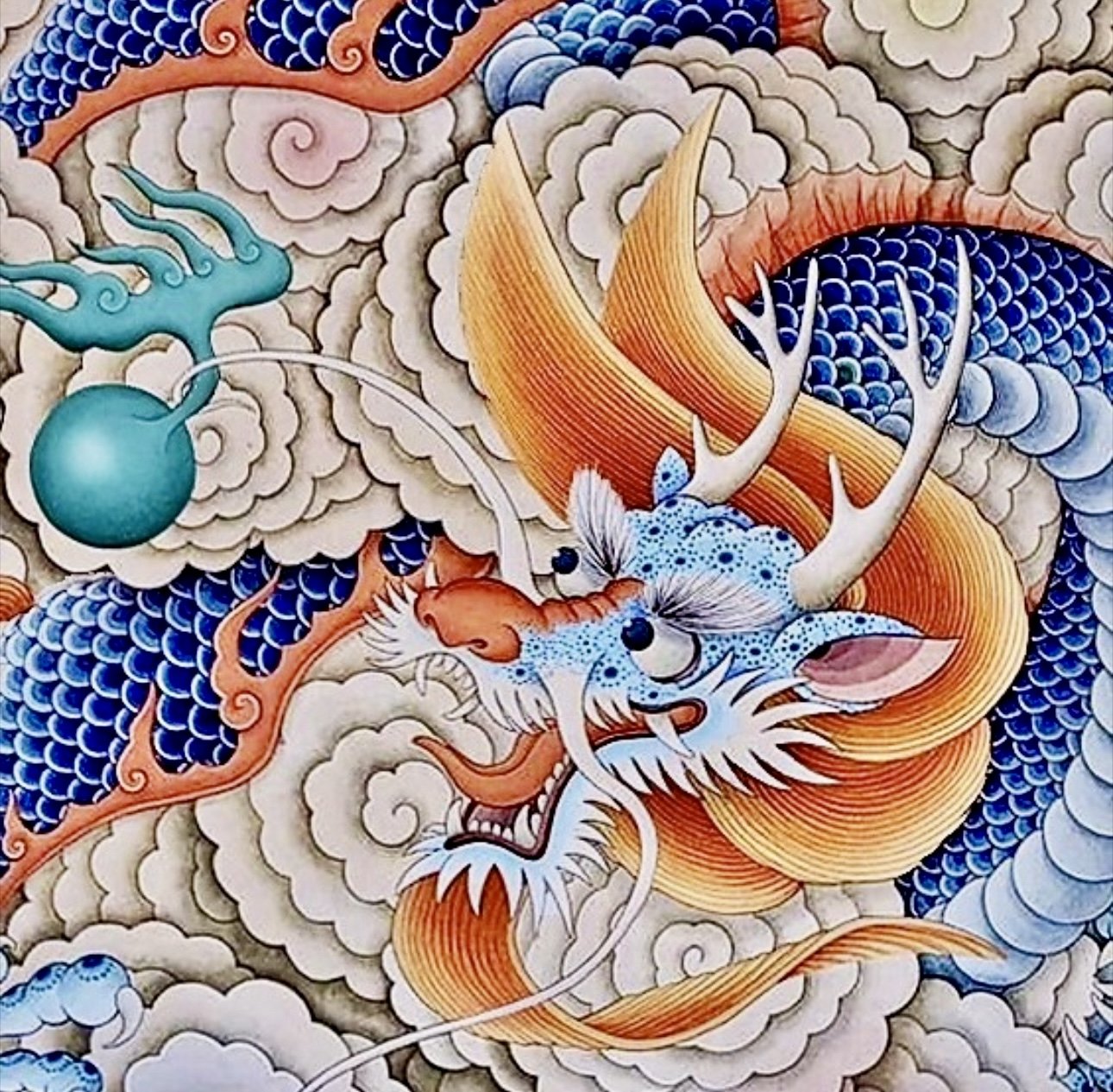 MinKim_Blue Dragon_30x30inches_watercolor on Hanji.jpg