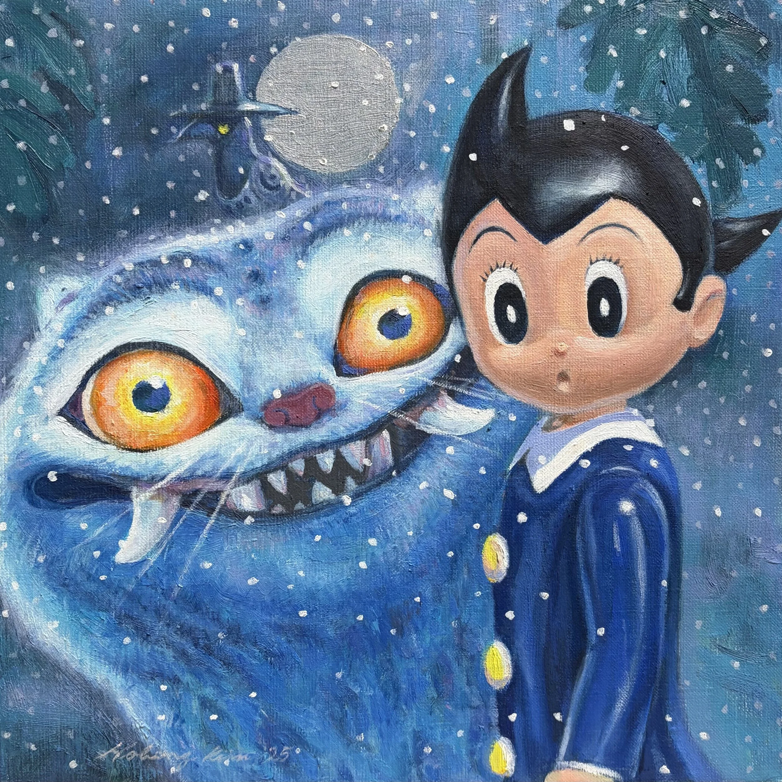 Derpy&Astroboy, Oil on canvas, 12x12%22, $1200.jpeg