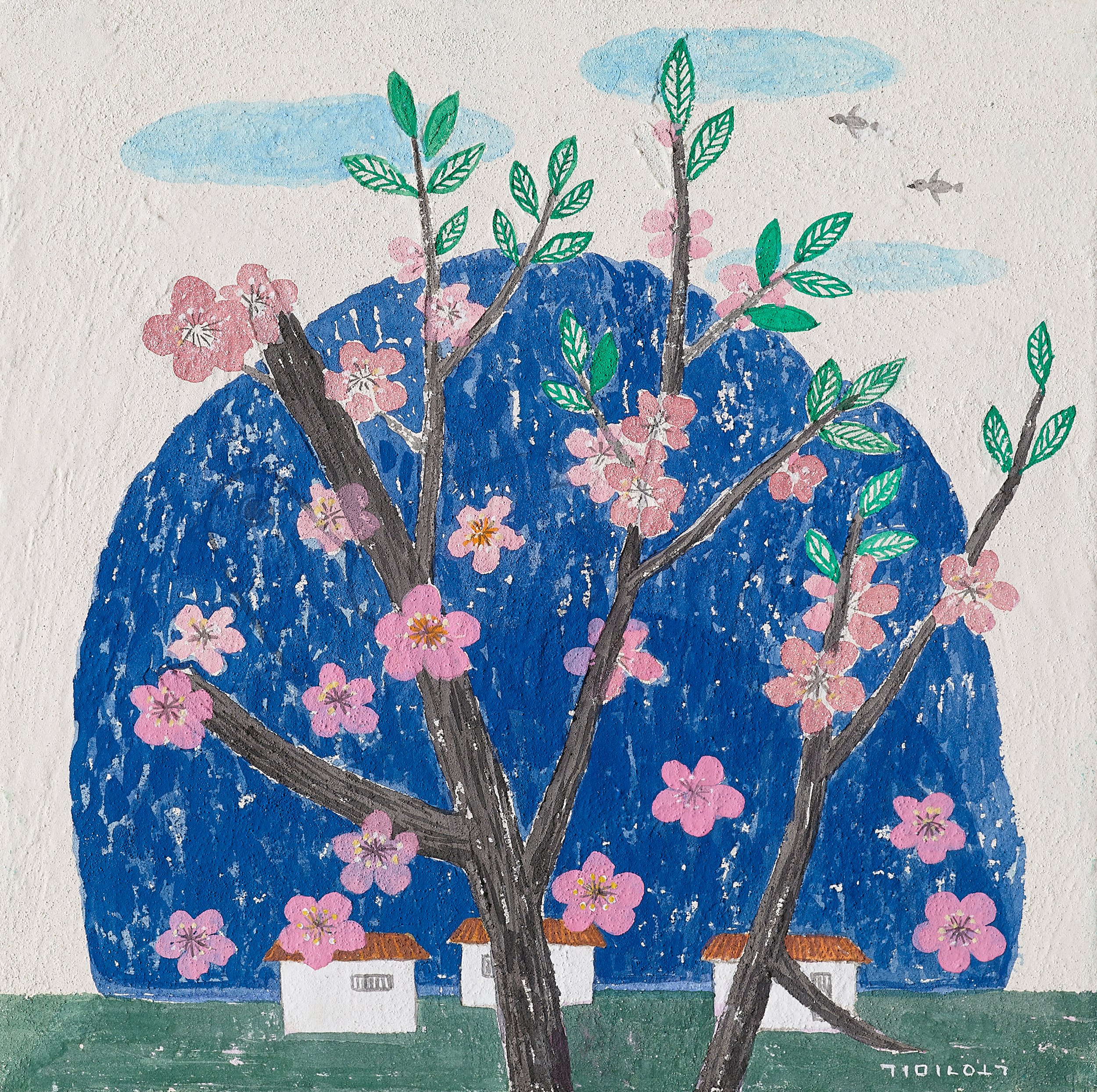 small 8. The Road to Hanggeum-ri, 2023, Color on korean paper(Hanji), 30.5x30.5cm.jpg