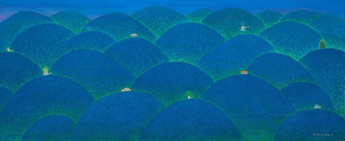 small 13. The Road to Hanggeum-ri, 2023, Color on Korean paper(Hanji), 55x135cm.jpg