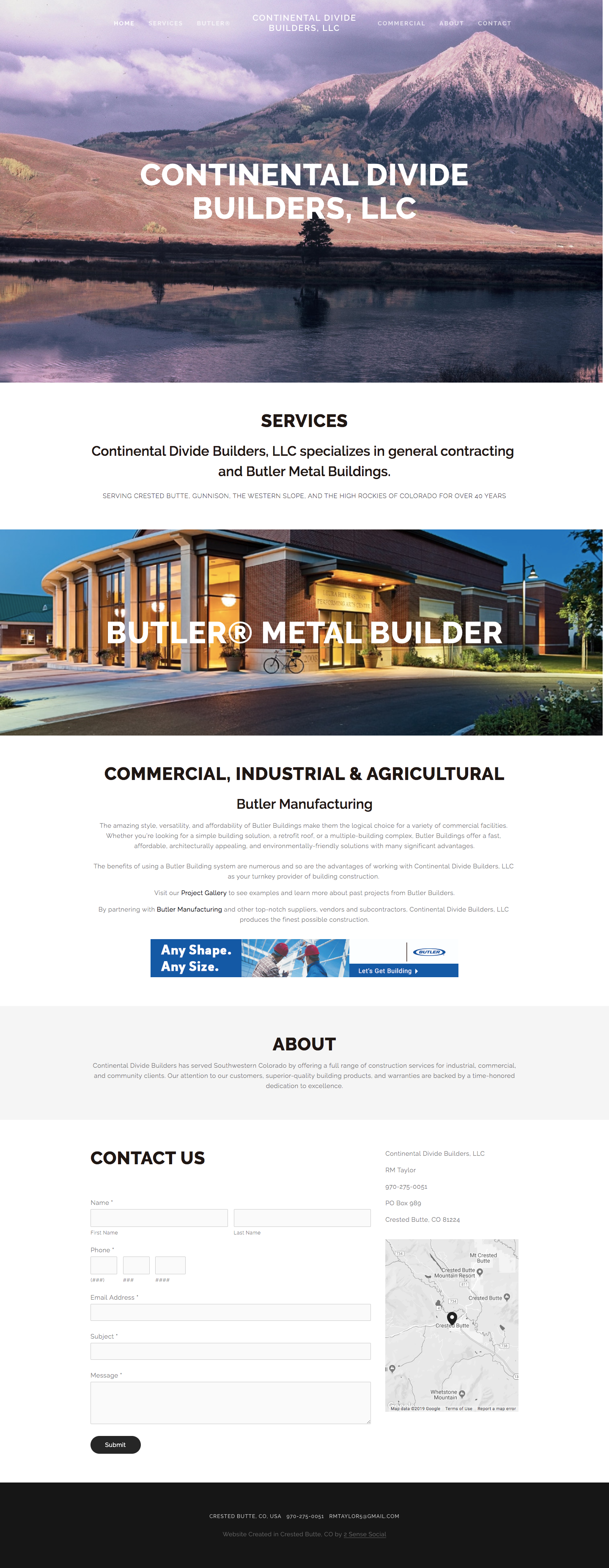 Building &amp; Contractor Website Design