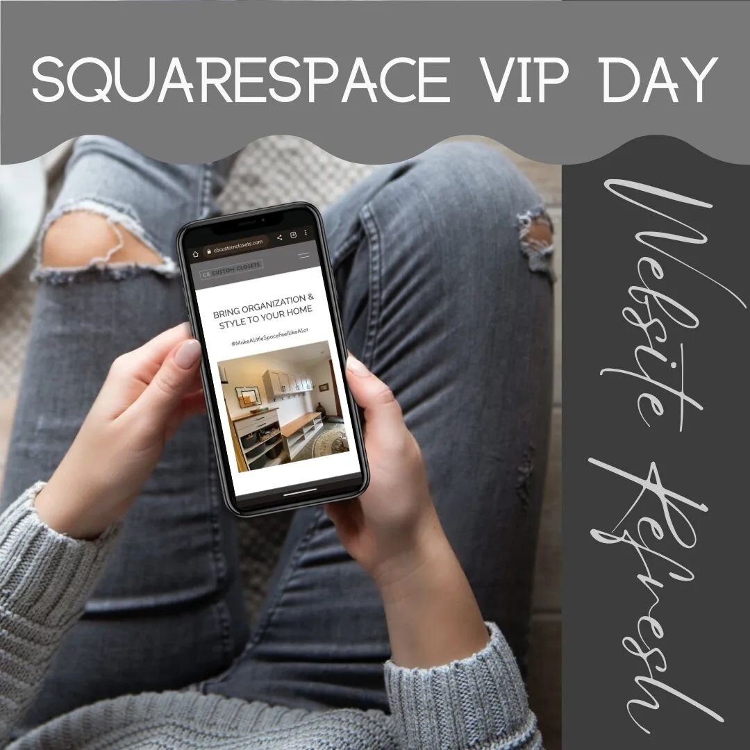 I think VIP Days are one of the best things since sliced bread, but here are my top 2 reasons I'd choose a VIP Day as a business owner with a Squarespace Website:⁠
⁠
⛷️Skip to the front of the line⁠
⁠
📈Improve the user experience and boost SEO on yo