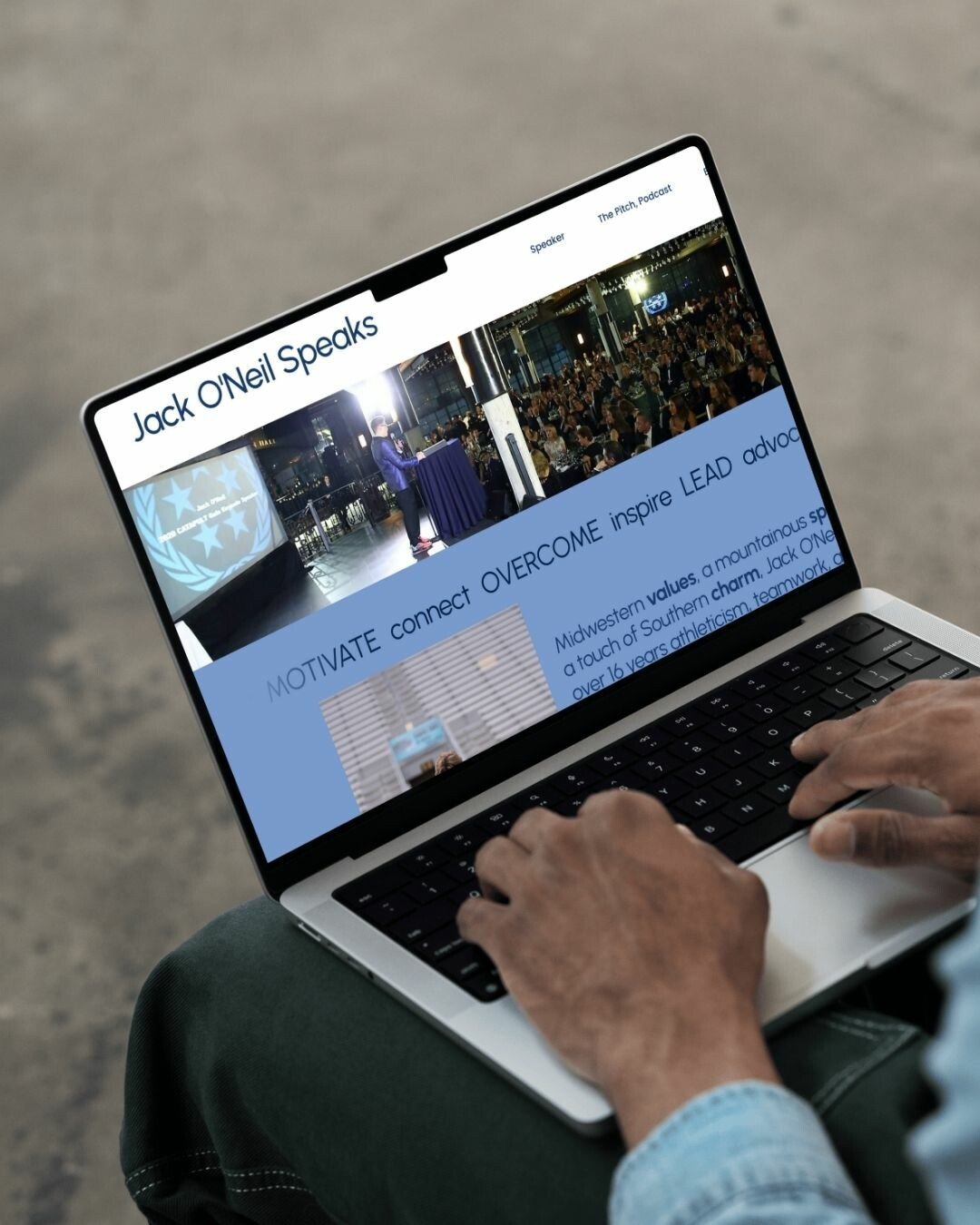 Inspirational Speaker Website Design