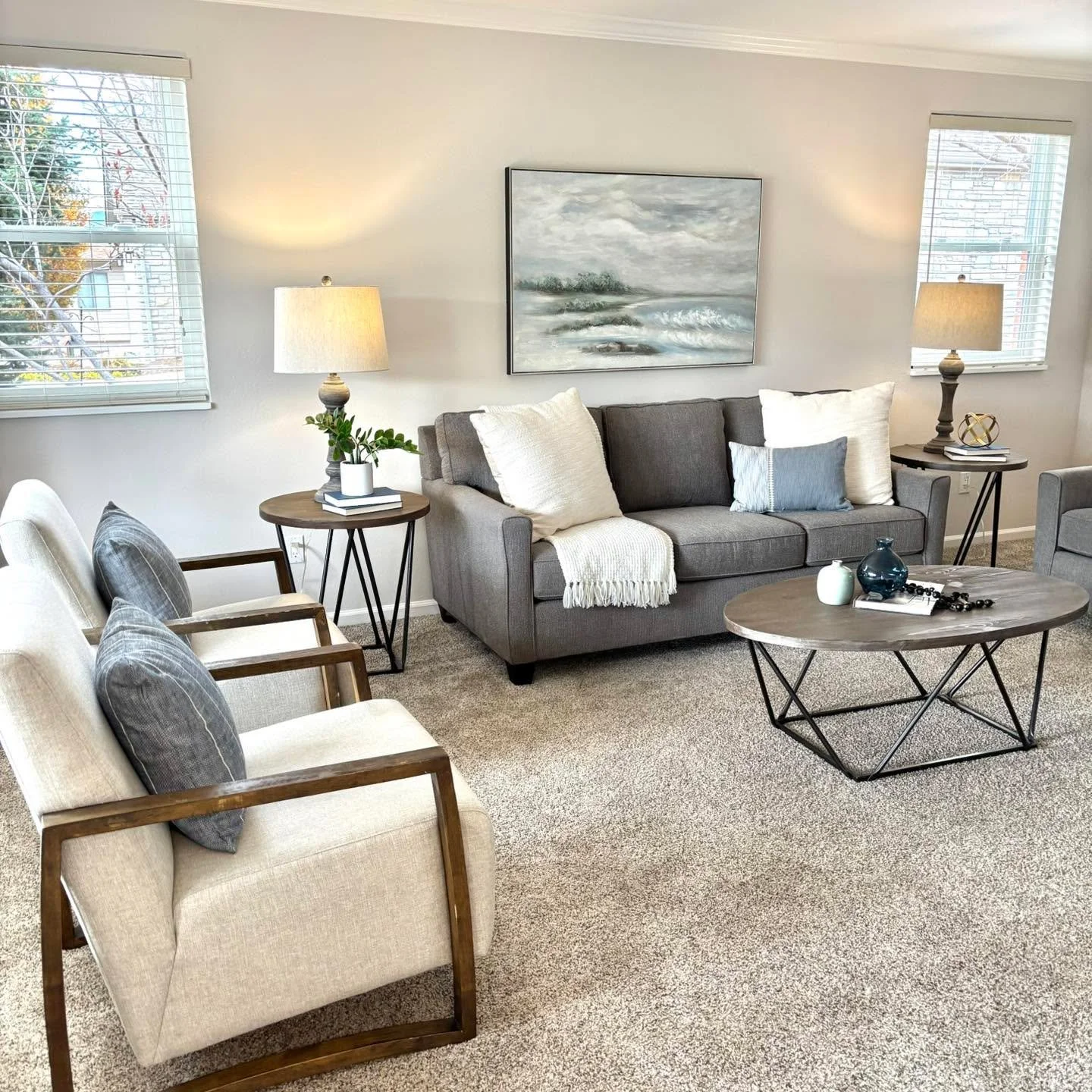 Even on a gloomy day, this living space screams bright and cozy! Beautiful home getting ready to hit the market! 

#5280magazine #acutedesigner #stagingworks #liveindenver #stagingsells #denverrealestate #girlboss #housetour #coloradorealtor #homeswe