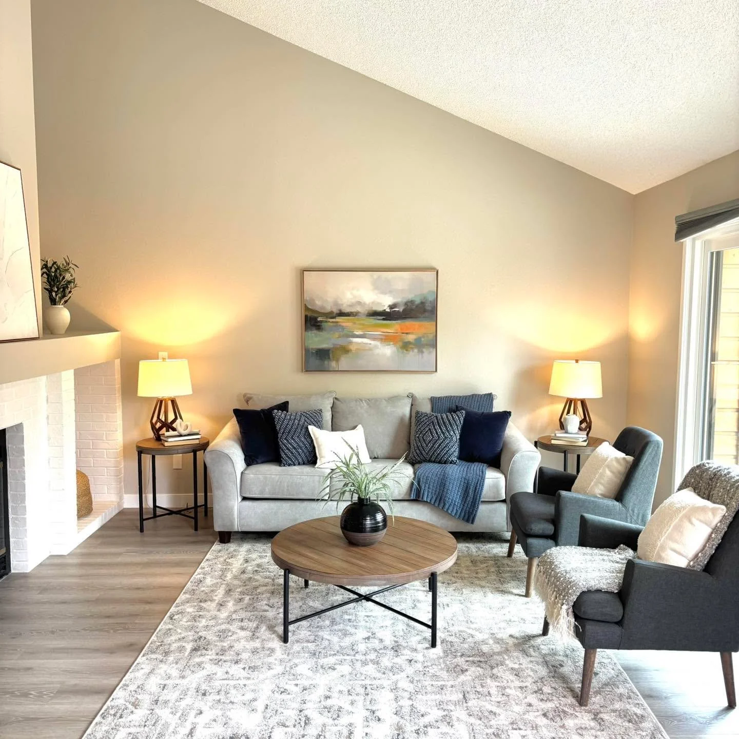 Warm, cozy, and inviting are the first three words that pop into head to express how I feel in this space. You can feel it too, everyday!! Beautiful home on the market now! 

#5280magazine #acutedesigner #stagingworks #liveindenver #stagingsells #den