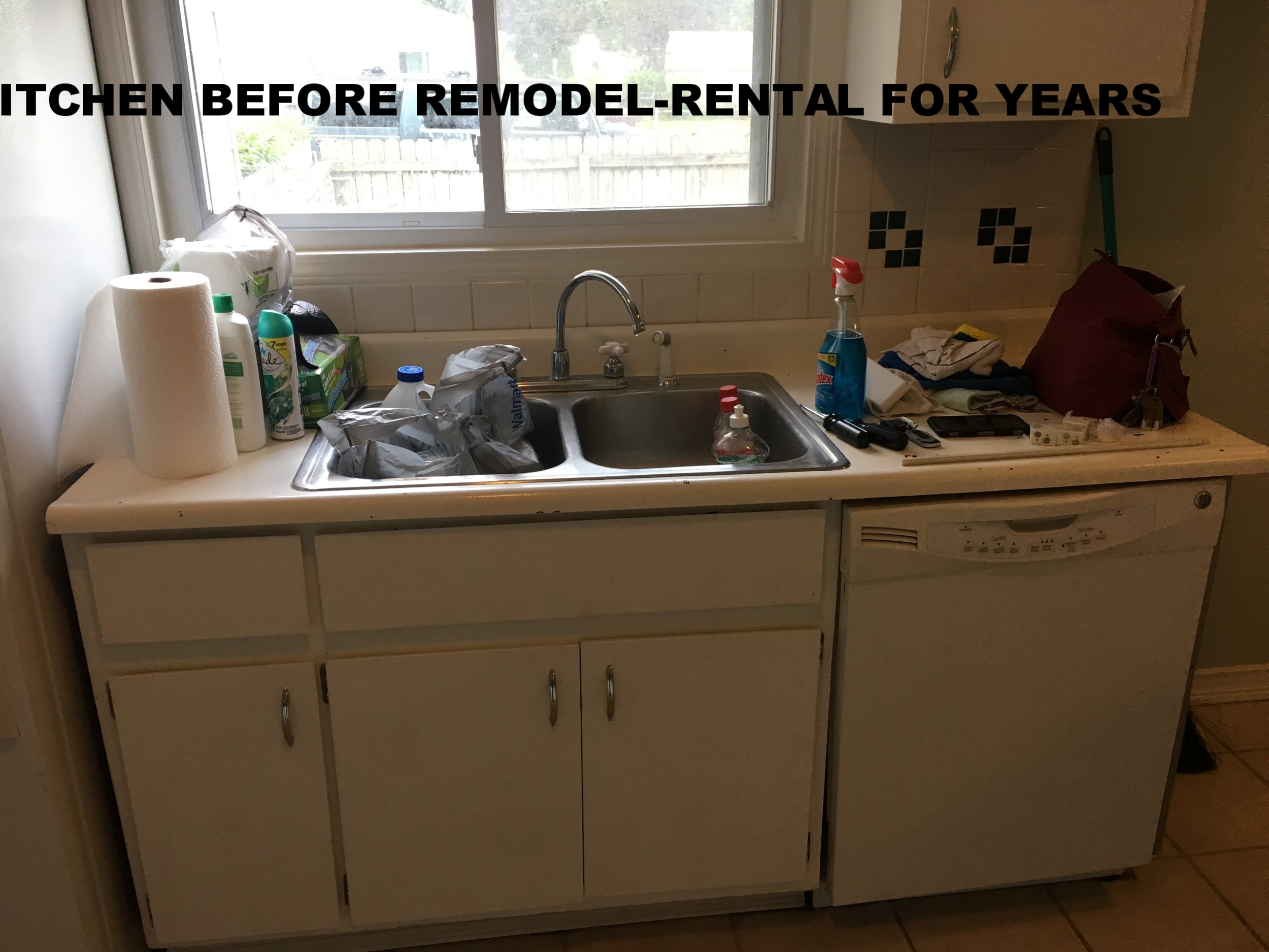 KITCHEN BEFORE REMODEL-RENTAL FOR YEARS