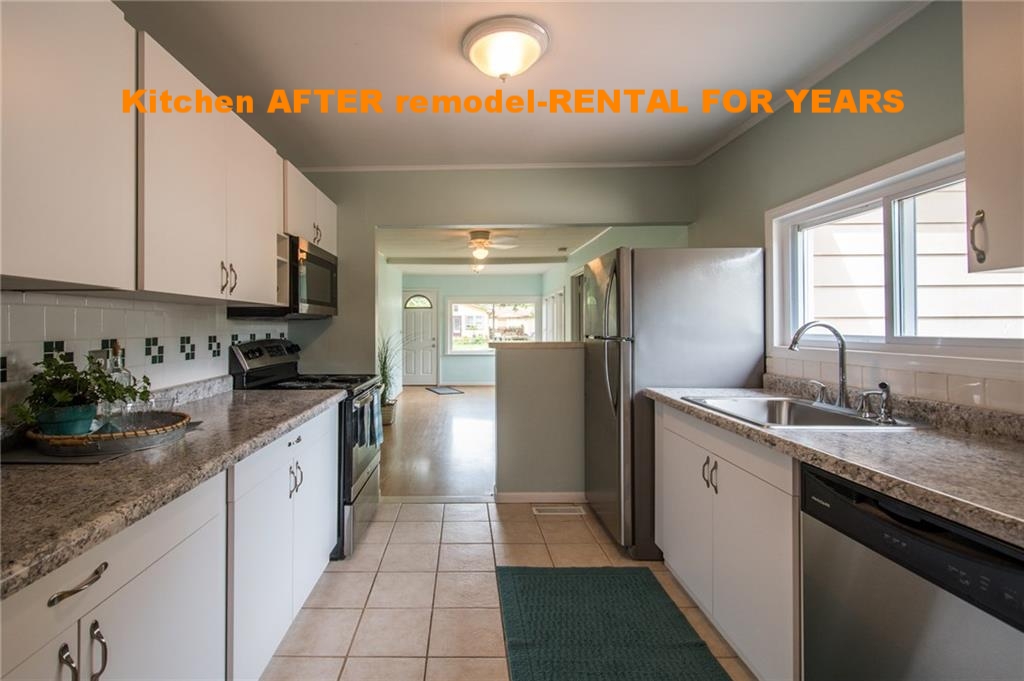 Kitchen AFTER remodel-RENTAL FOR YEARS