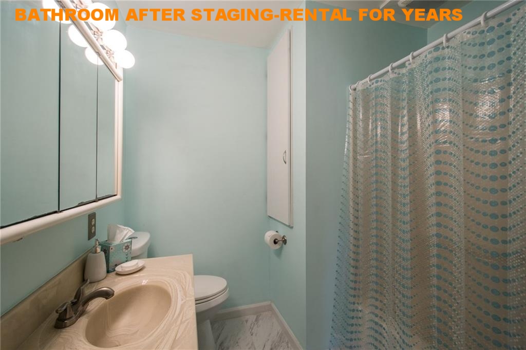 BATHROOM AFTER STAGING-RENTAL FOR YEARS