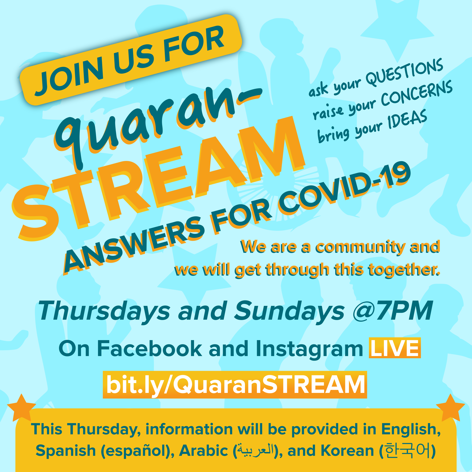 Session 1 QuaranSTREAM: Answers for COVID-19