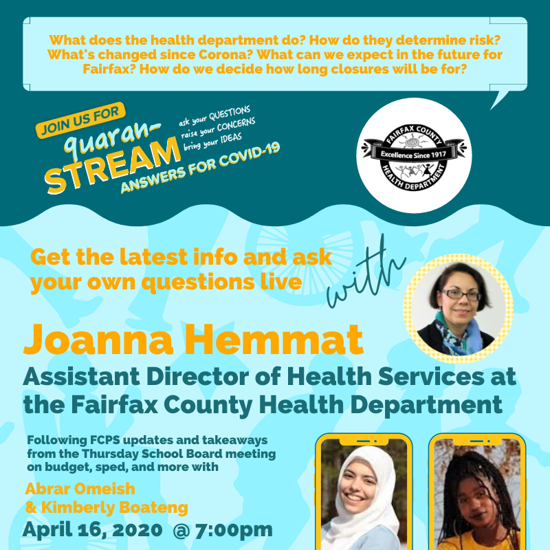 Joanna Hemmat Assistant Director of Health Services at the Fairfax County Health Department