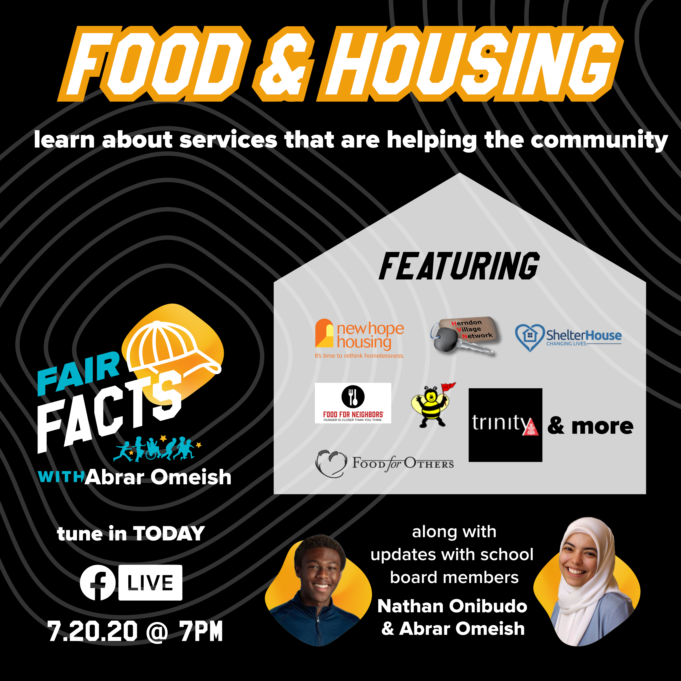 Food &amp; Housing: Services that are helping our community during this time!