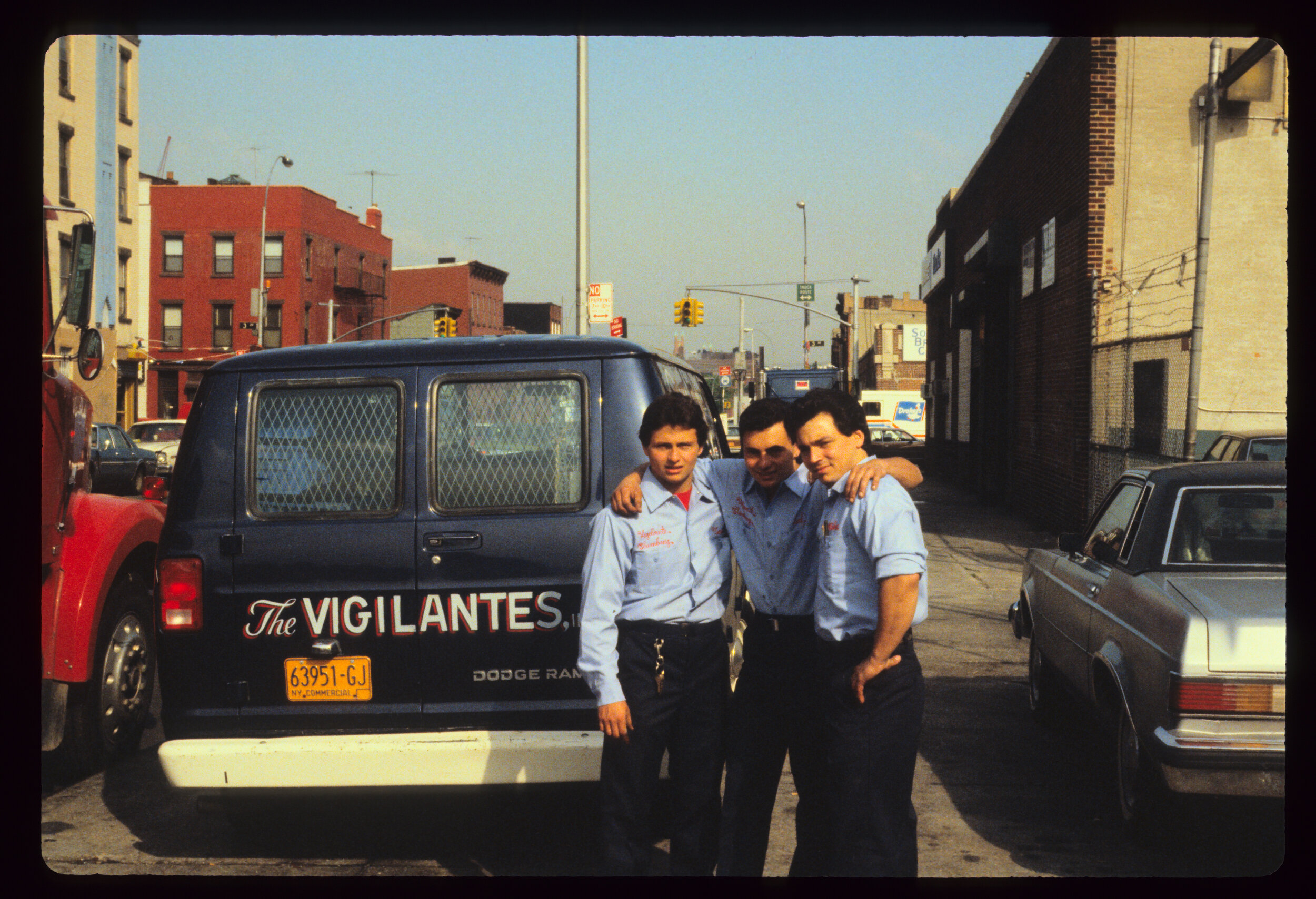 Brothers Sal, Mike, and Anthony in uniform in 1985.