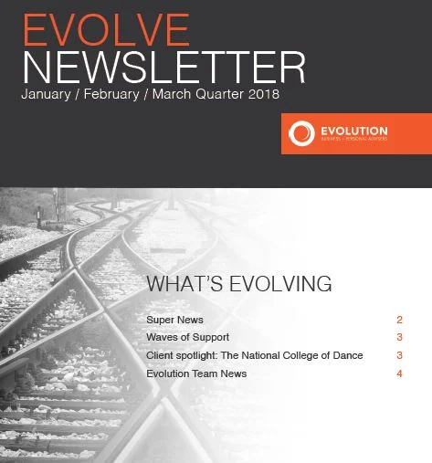 EVOLVE Newsletter - January, February, March 2018 quarter