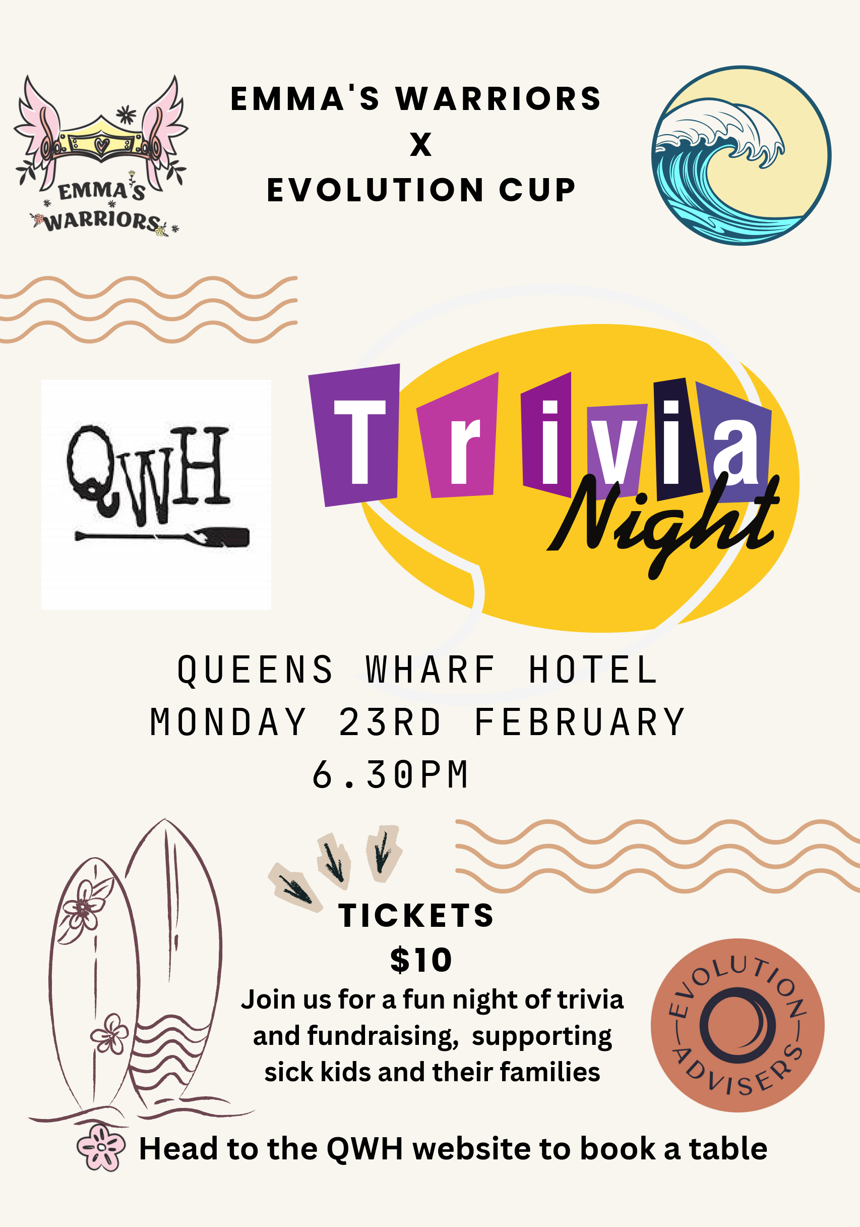Trivia Night Returns to Newcastle to Support the Evolution Charity Cup