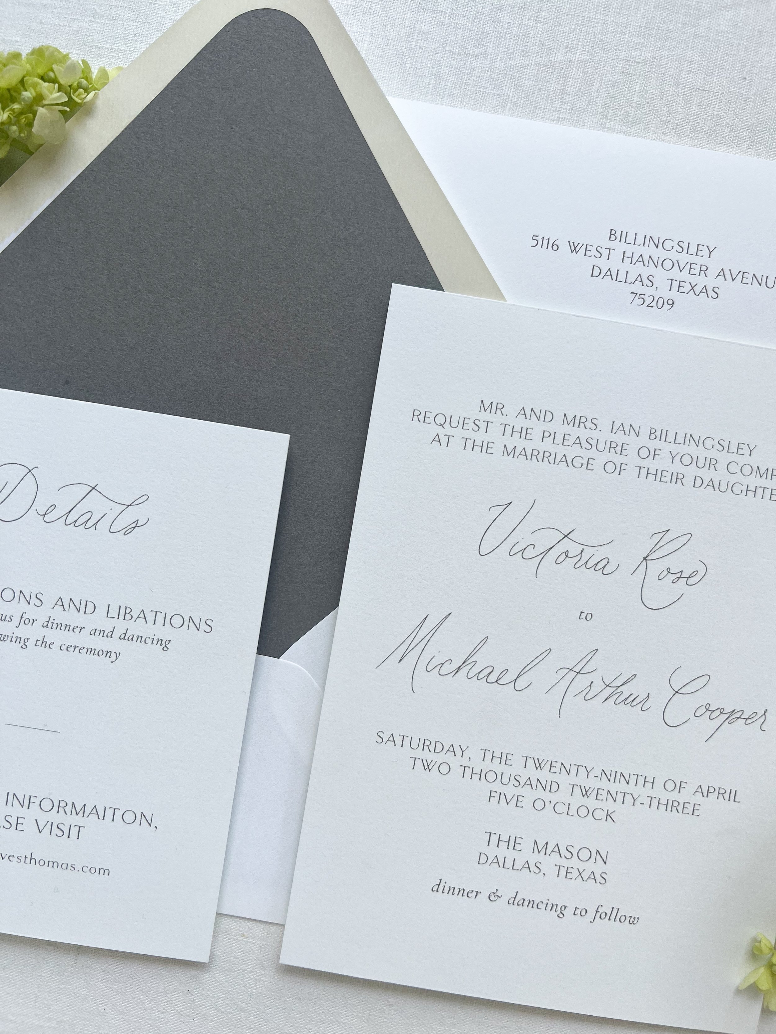 Glitter Envelope Liners For Rectangular Wedding Invitations WEL02