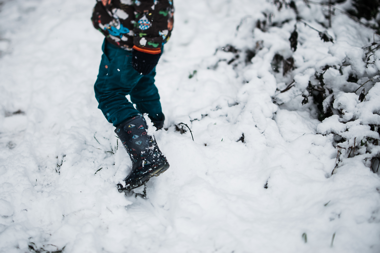 Wellies in the snow - Cambridge photographer Diana Hagues