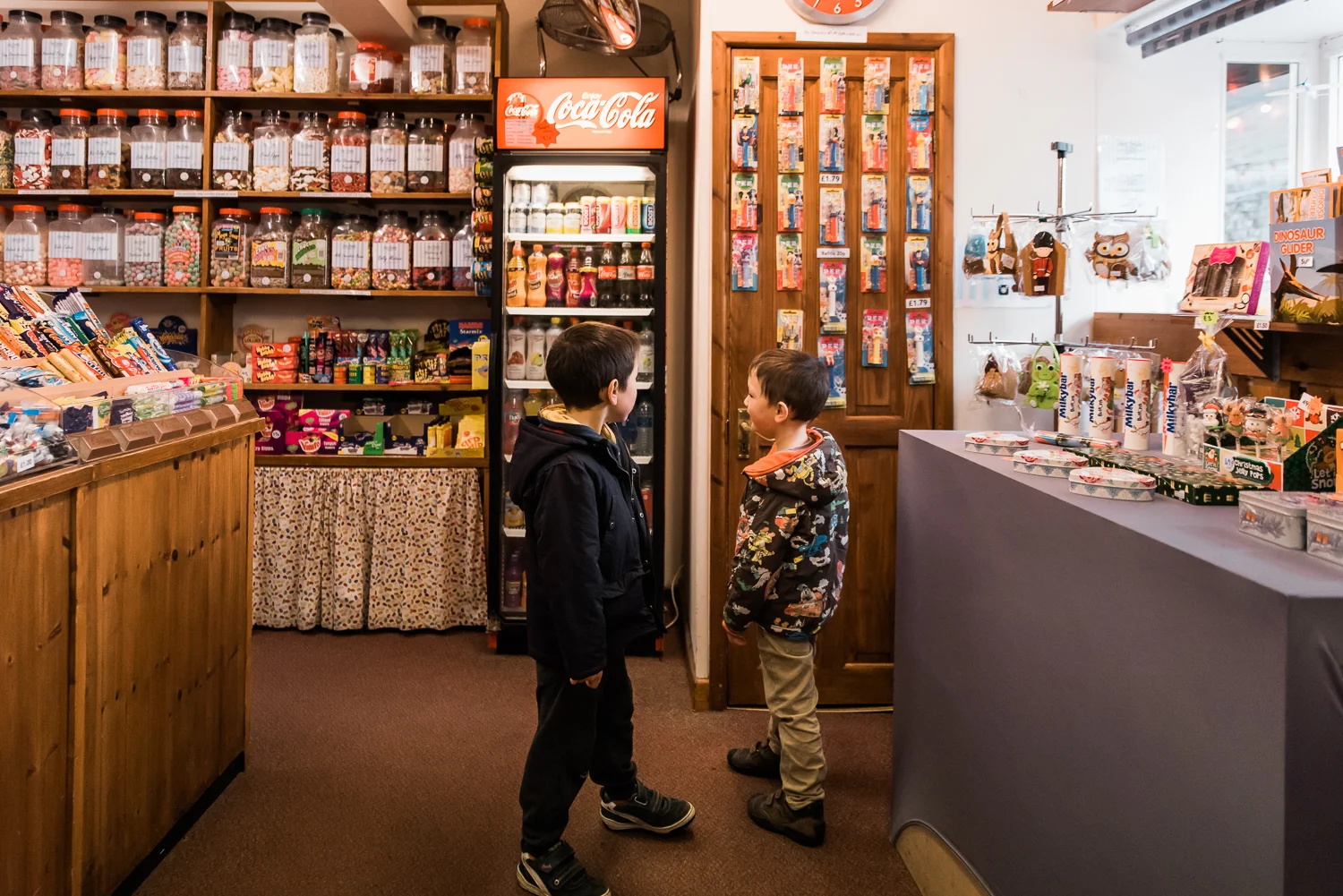 Copy of Brothers in a sweet shop childhood photo memories