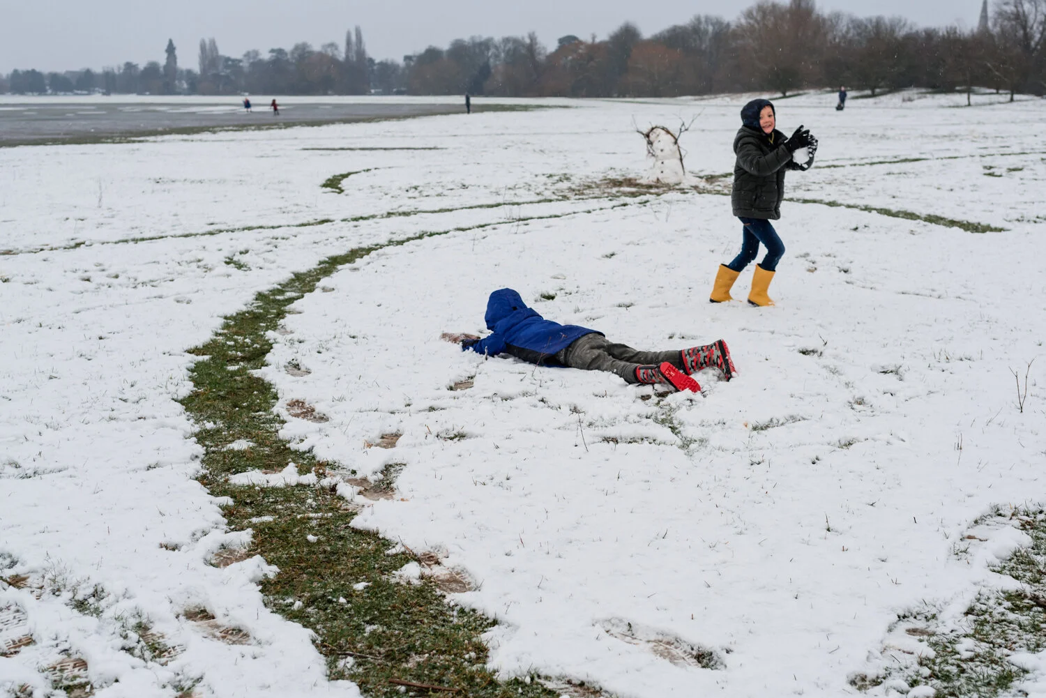 Snow Day in Lockdown January | Documentary Family Photographer, Cambridge