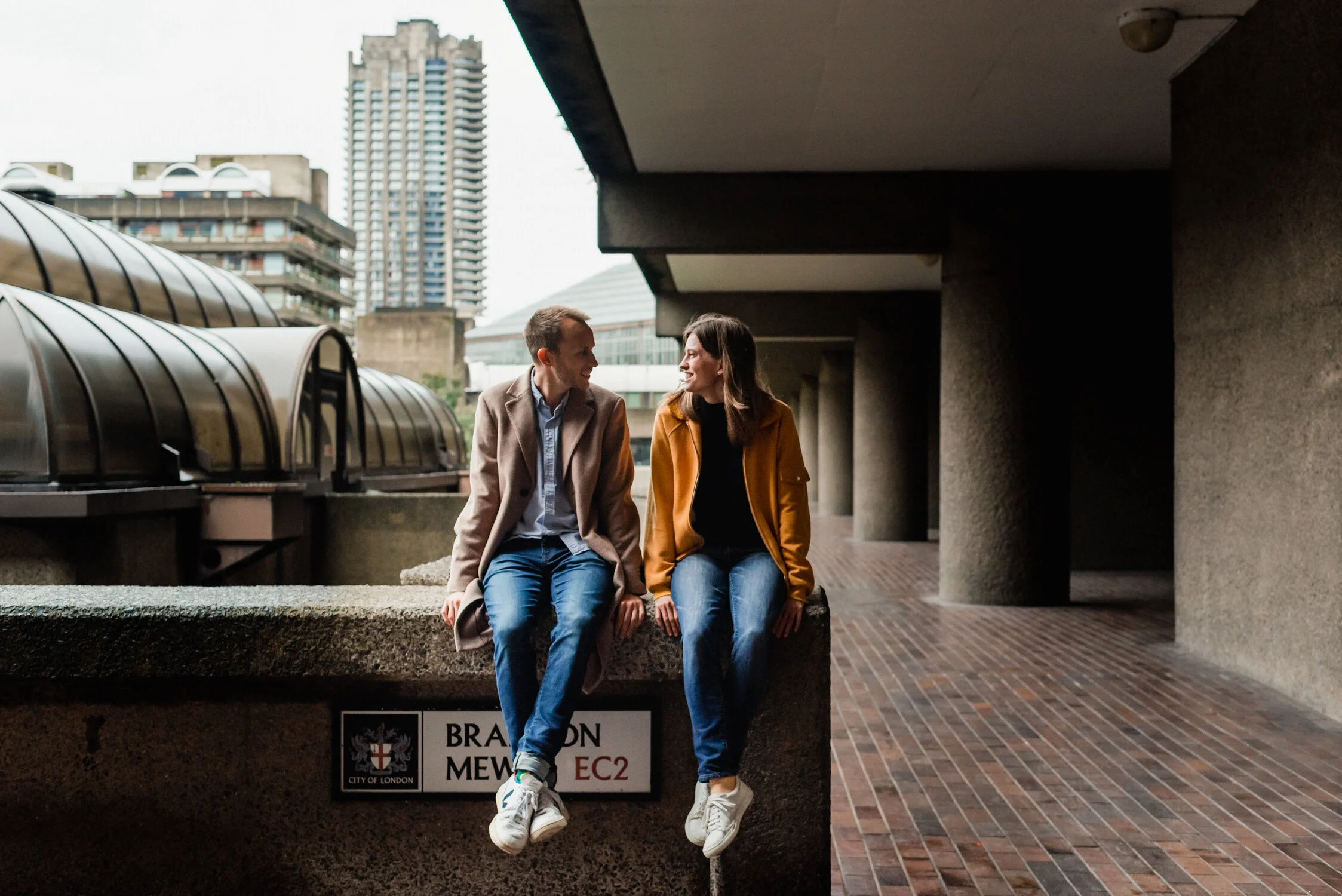Fun London Engagement Shoot At Barbican Centre | Creative Wedding Photographer - London and Cambridge